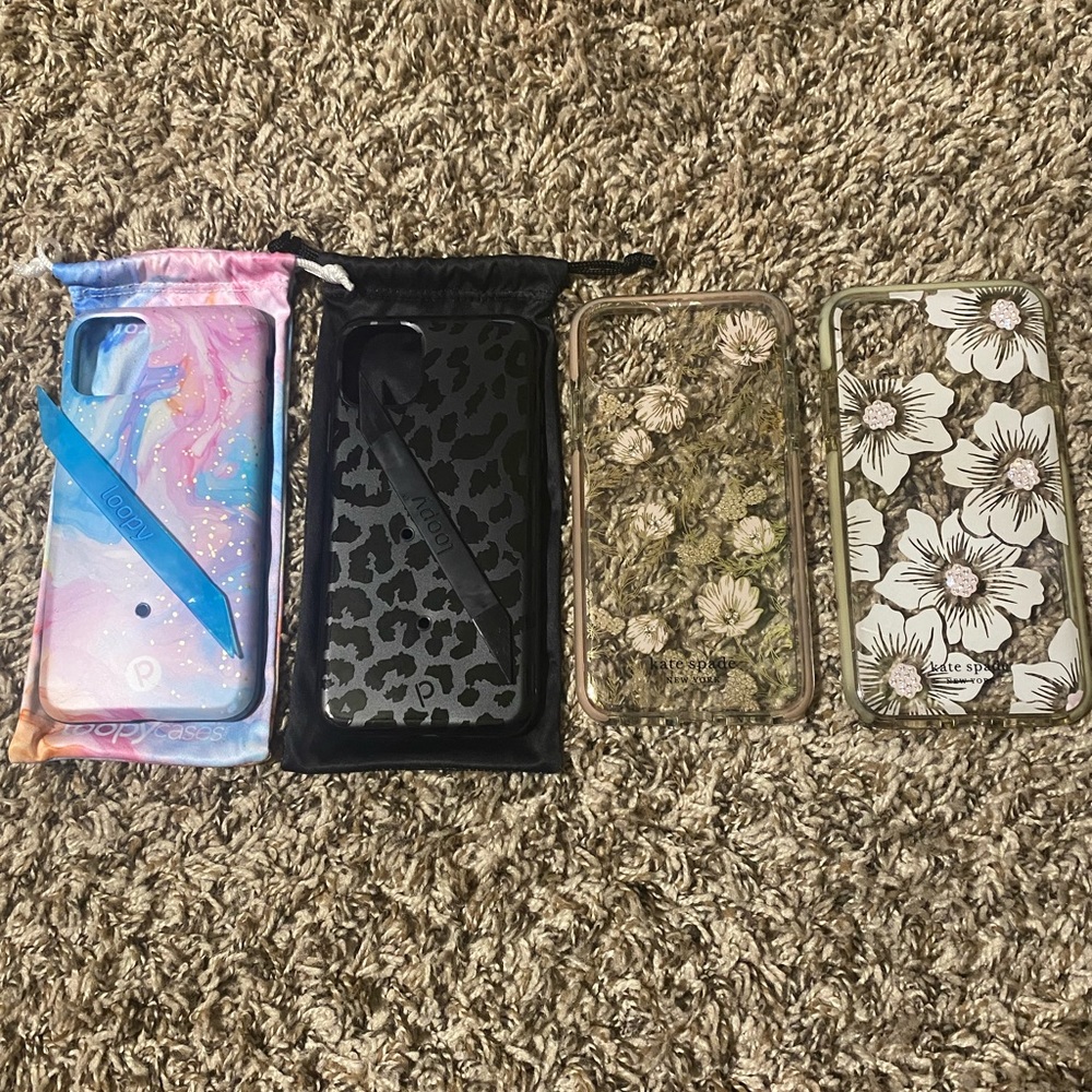 iPhone 11 Pro Max loopy & Kate spade cases